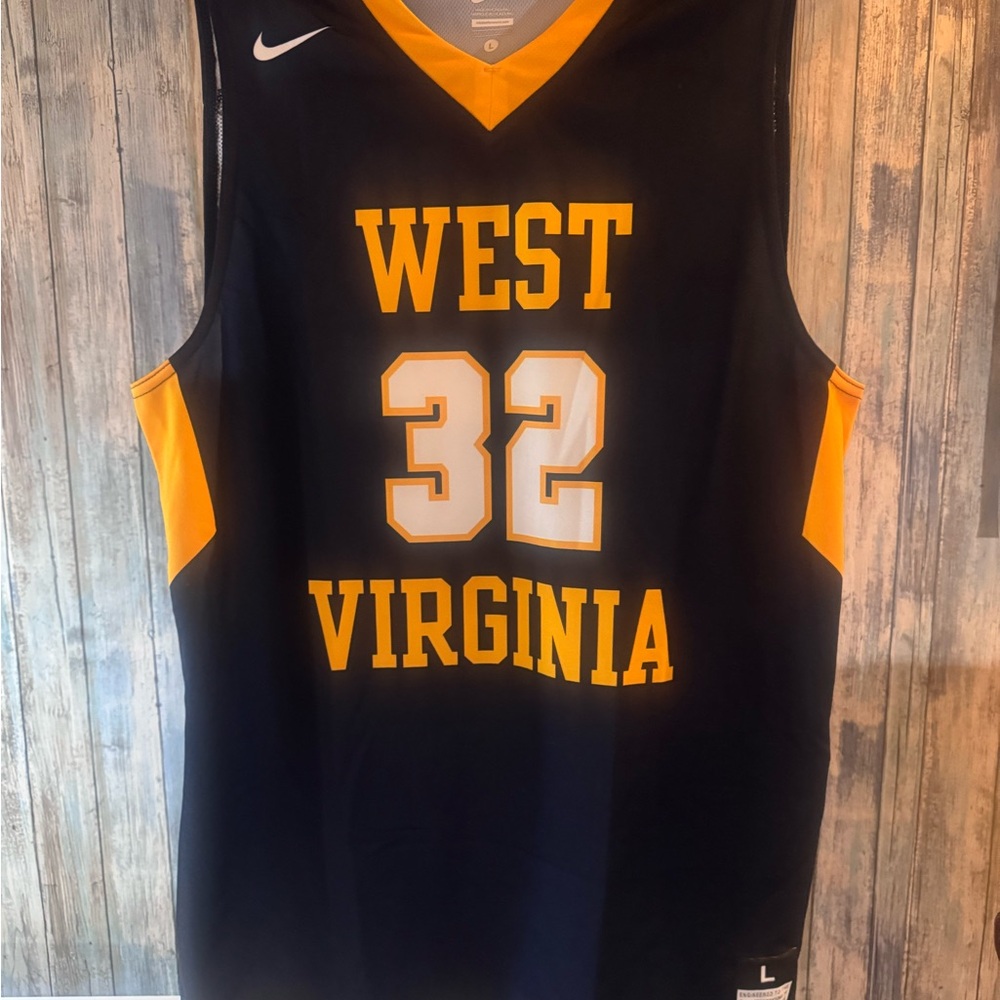 West Virginia Basketball Jersey Large dri-fit
